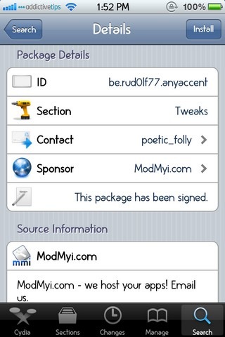 AnyVoice Cydia