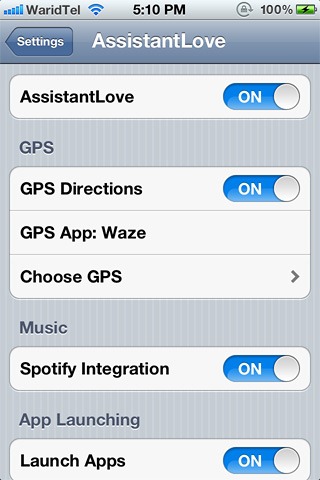 AssistantLove-Spotify-&-GPS-App-Integration AssistantLove-Spotify-&-GPS-App-Integration