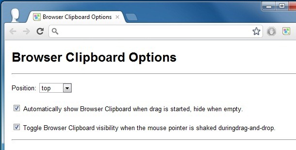 Browser Clipboard Options Browser Clipboard Options