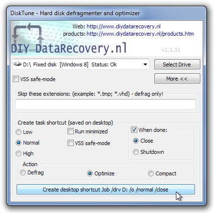 Fat, Fat32 & NTFS Disk Optimizer And Defragmentation [DNP]