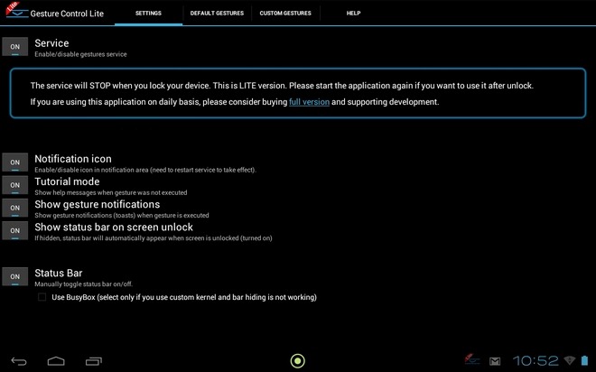 GestureControl-Android-Settings GestureControl-Android-Settings