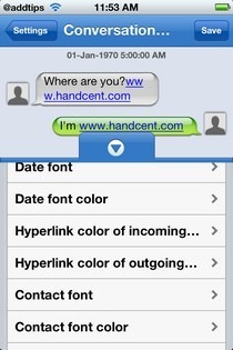 HandcentSMS Thread Settings