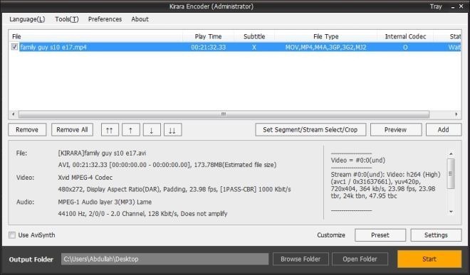 kirara video converter