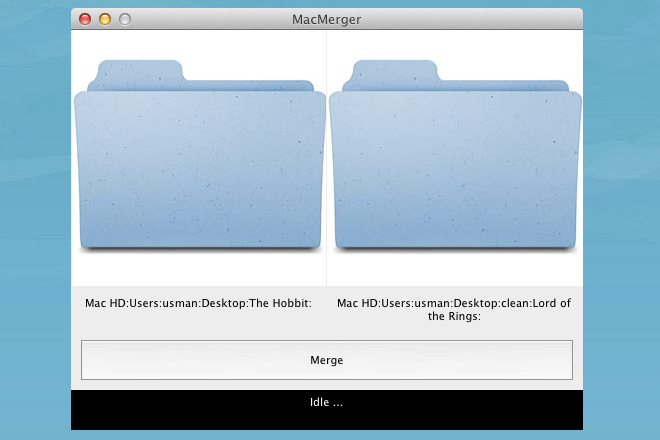 MacMerger: Merge Files/ Content Of Any Two Folders Into One [Mac]