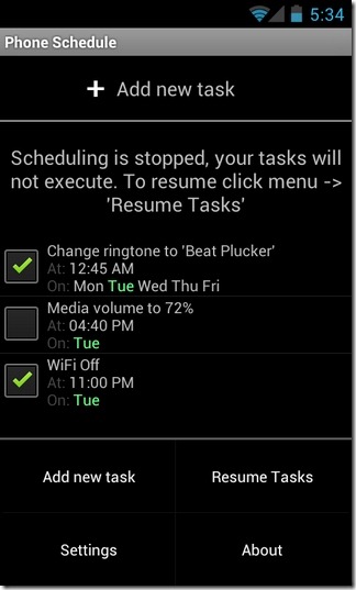 Phone Schedule Schedule Sound Profiles WiFi BT More On Android