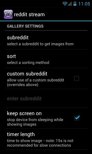 Reddit-Stream-Android-Settings