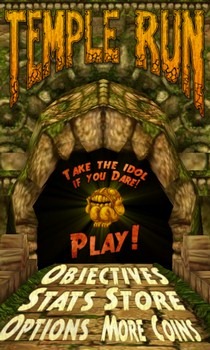 Temple Run Main Screen Temple Run Main Screen