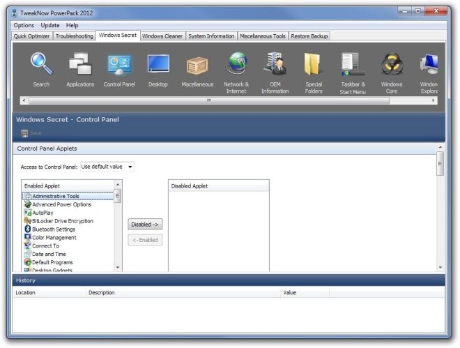 TweakNow PowerPack 2012 Windows Secret