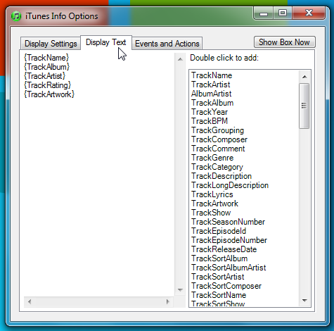 display text tab display text tab