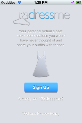 123DressMe signup 123DressMe signup