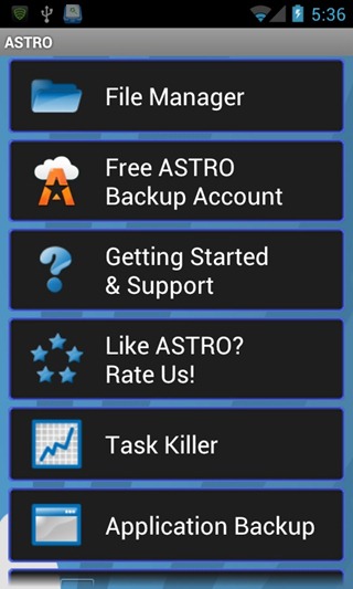 Astro File manager