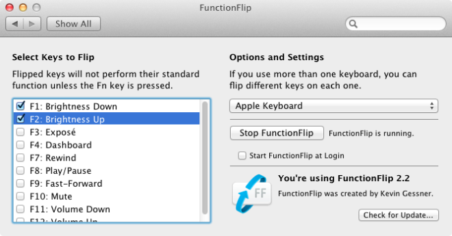 function keys on mac keyboard -pc
