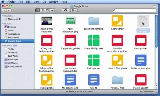 Google Drive dành cho Mac