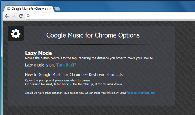 Tùy chọn Google Âm nhạc dành cho Chrome
