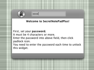 SecretNotePadPlus password