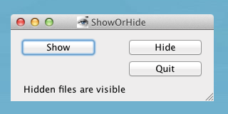ShowOrHide visible ShowOrHide visible