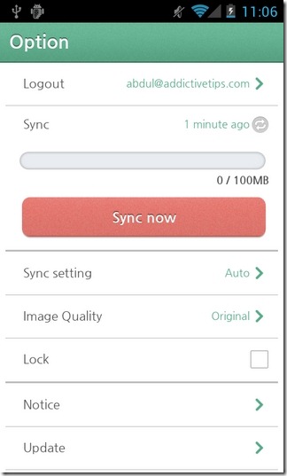 SomNote-Android-iOS-Настройки