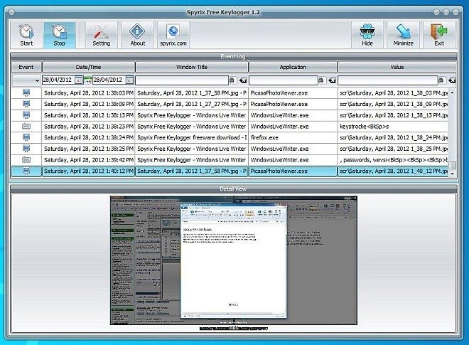 Sprix Keylogger Sprix Keylogger