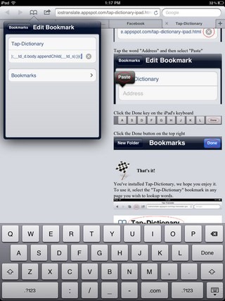 Tap-Dictionary Setup Tap-Dictionary Setup