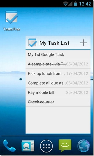 Tasks Android: Holo-Themed To-Do List App With Google Tasks Sync