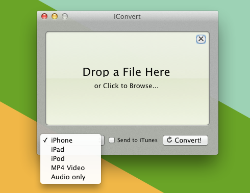 iConvert main iConvert main