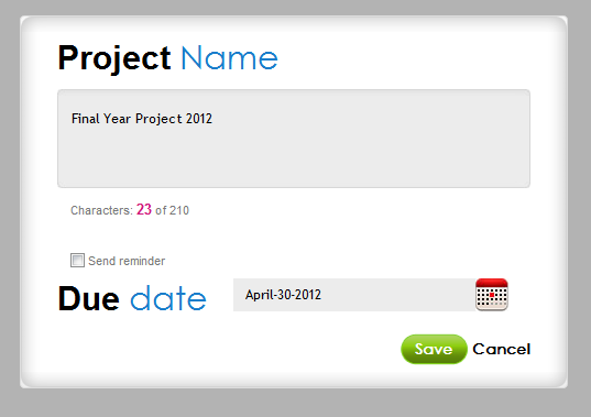 project name
