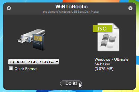 WiNToBootic: & Drop Image To Create Boot Disk/USB