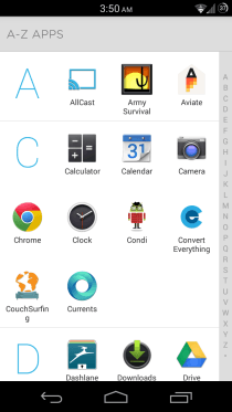 Aviate Launcher for Android App Drawer