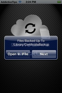 Certificate Backup Certificate Backup