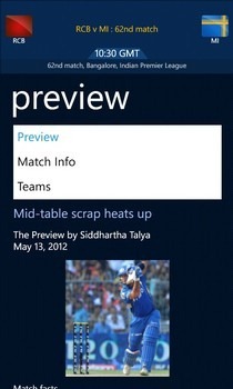 ESPNcricinfo Match Page ESPNcricinfo Match Page