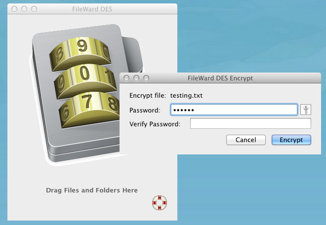 FileWard DES encrypt