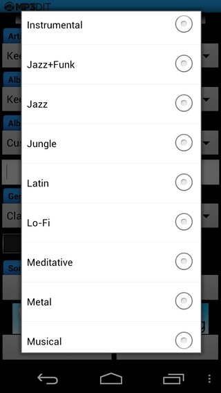 MP3dit-Android-Genres MP3dit-Android-Genres