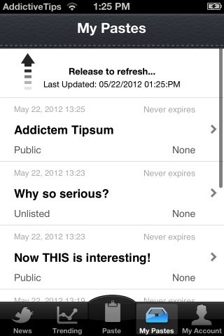 Pastebin for iOS 05 Pastebin for iOS 05