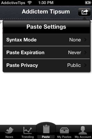 Pastebin for iOS 10 Pastebin for iOS 10