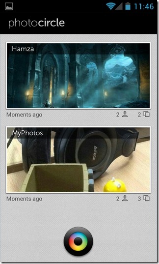 PhotoCircle-Android-HOme