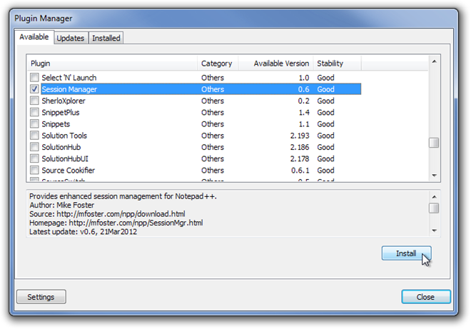 Plugin Manager Plugin Manager