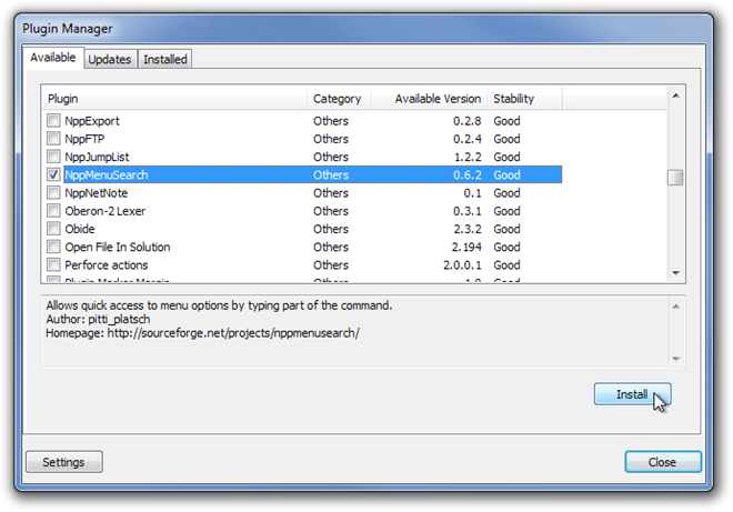 Search For Notepad++ Settings With A Plugin That Indexes Them