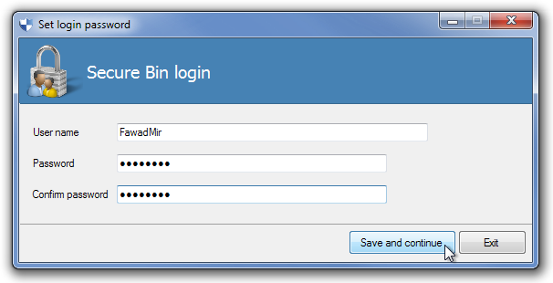 Set login password Set login password