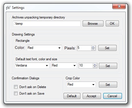Settings Settings