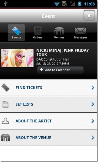 Official Ticketmaster Android App Released In Google Play Store