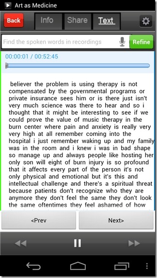 VoiceBase-Android-Result