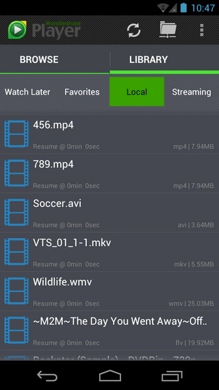 Wondershare-Player-Android-Local