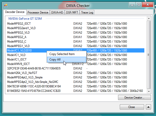 dxva checker 1 dxva checker 1