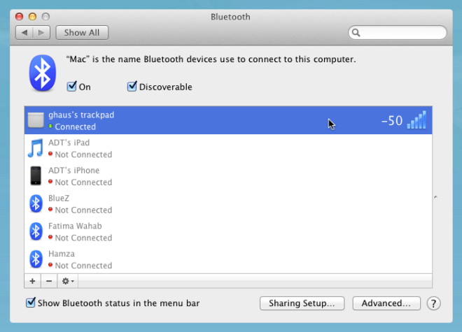 mac bluetooth strength