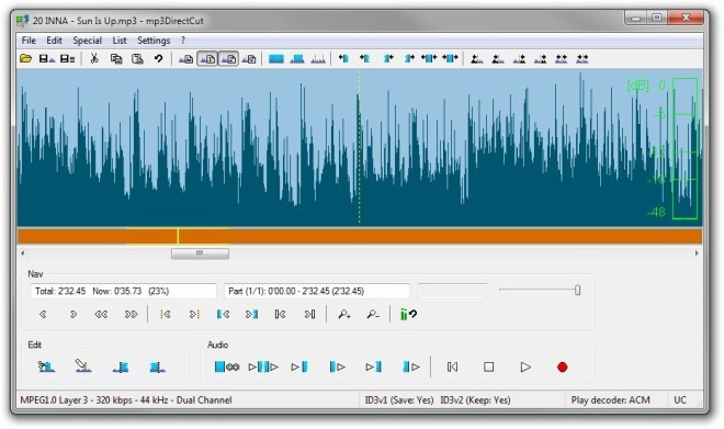 Mp3DirectCut Easily Record Edit Trim MP3 Create Audio Loops