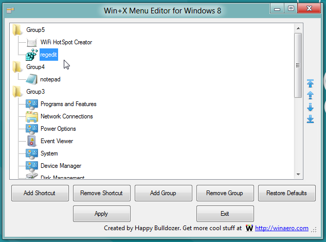 How To Add & Remove Shortcuts From Windows 8 Win + X Menu