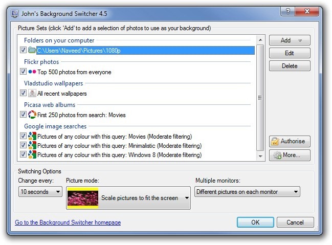 John's Background Switcher