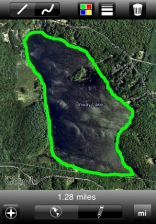 Map Ruler Touch for iPhone Freehand Measure Map Ruler Touch for iPhone Freehand Measure