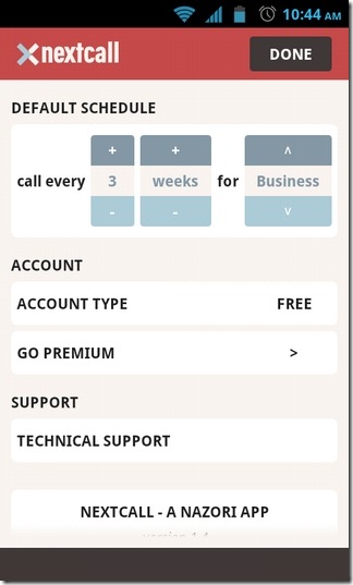 Nextcall-Android-Settings Nextcall-Android-Settings