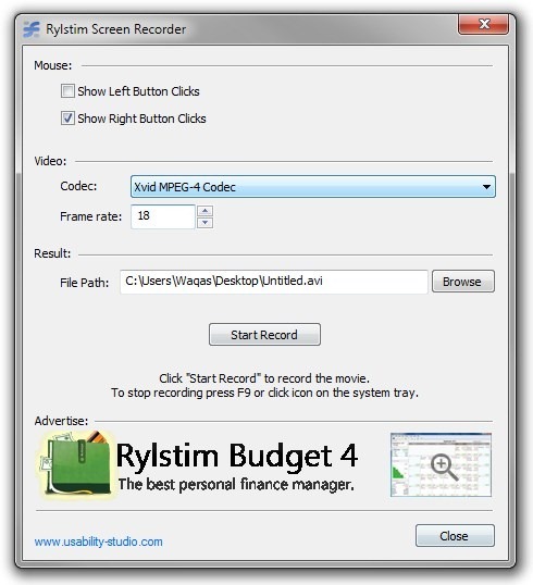 Rylstim Screen Recorder Rylstim Screen Recorder